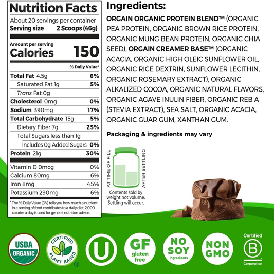 v vegan plant protein powder low net carbs no added sugar