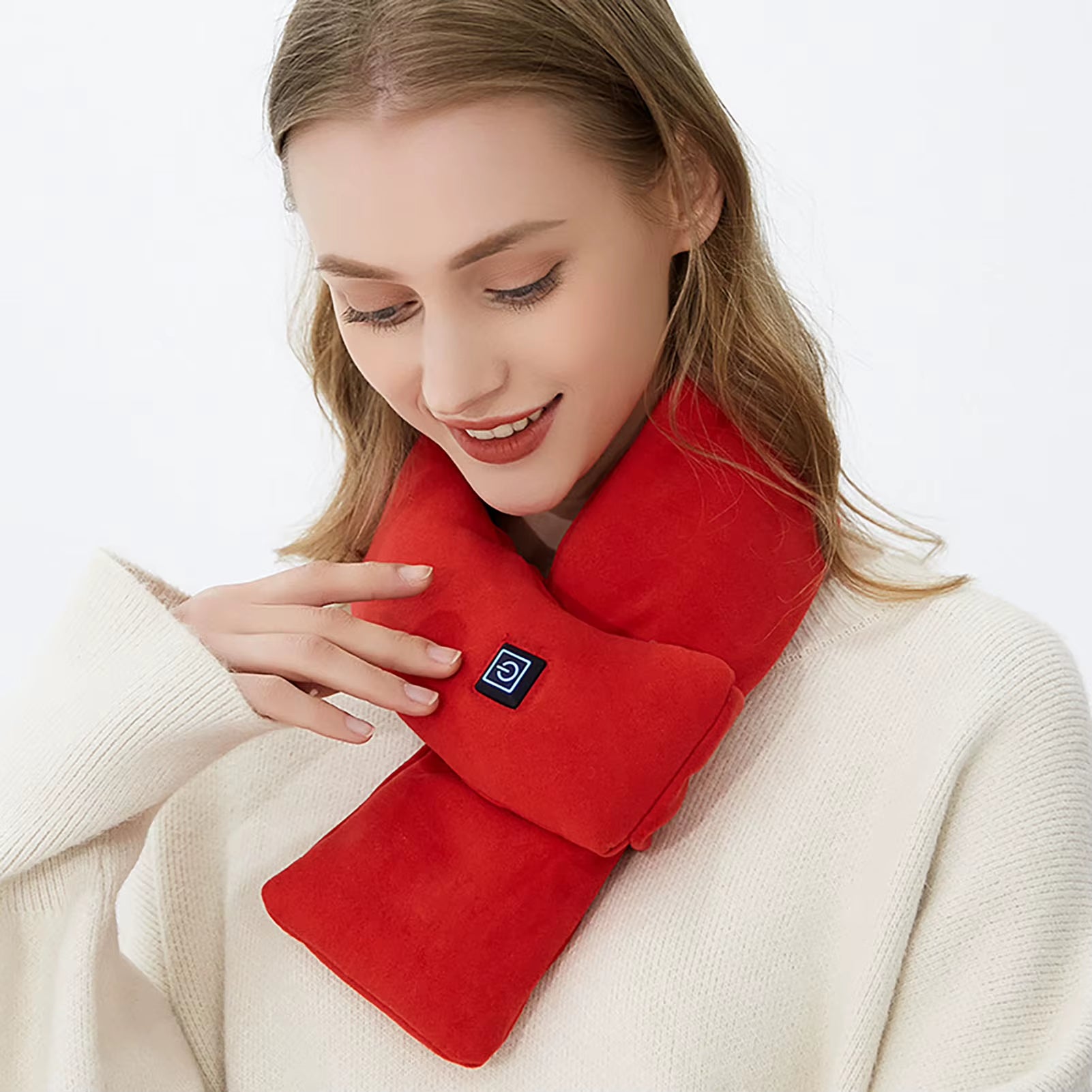 Vitroot EmberScarf intelligent USB heated scarf for winter neck warmth.