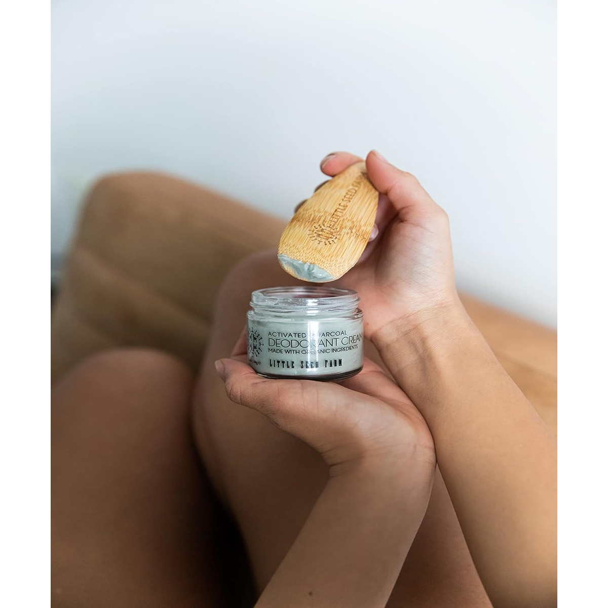 Little Seed Farm All Natural Deodorant Cream, Aluminum Free Deodorant for Women or Men, 2.4 Ounce - Activated Charcoal
