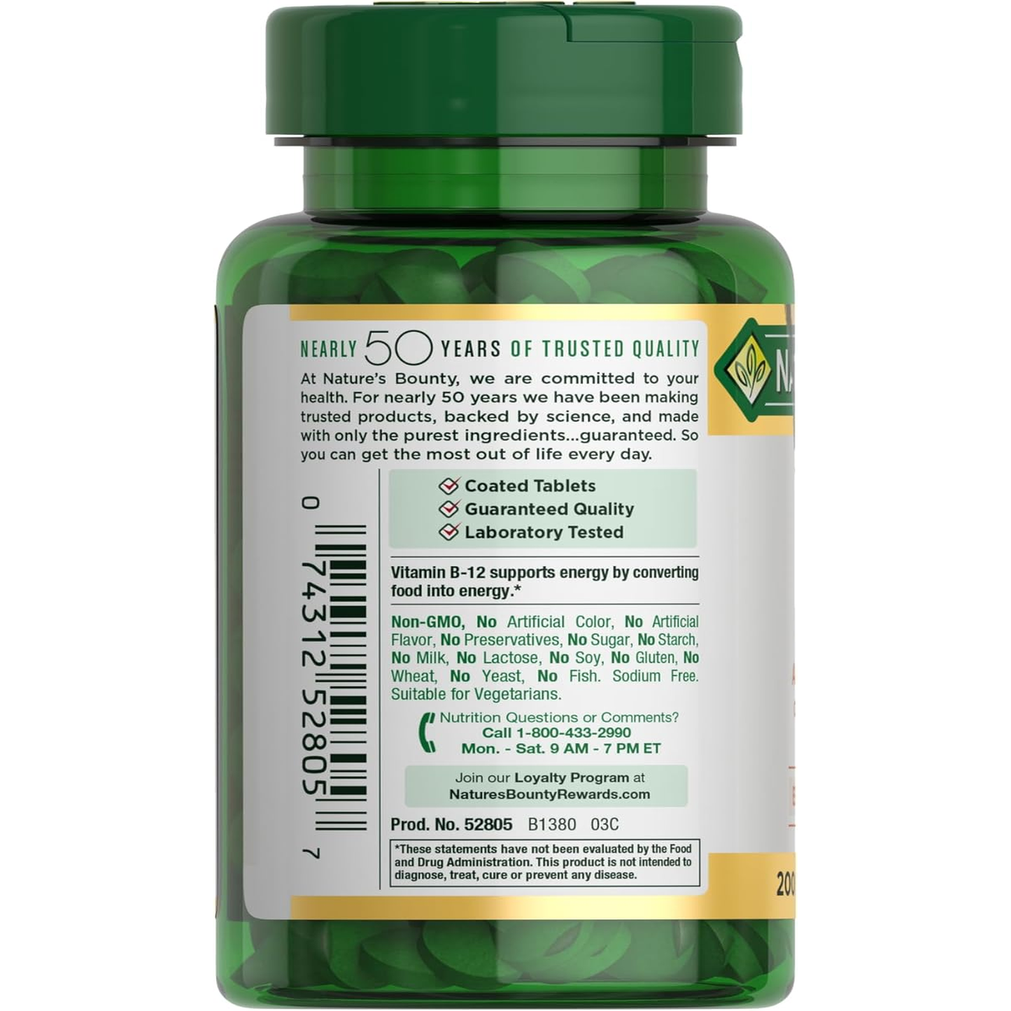 Vitamin B12 1000 Mcg Supplements, Supports Energy Metabolism, 200 Ct
