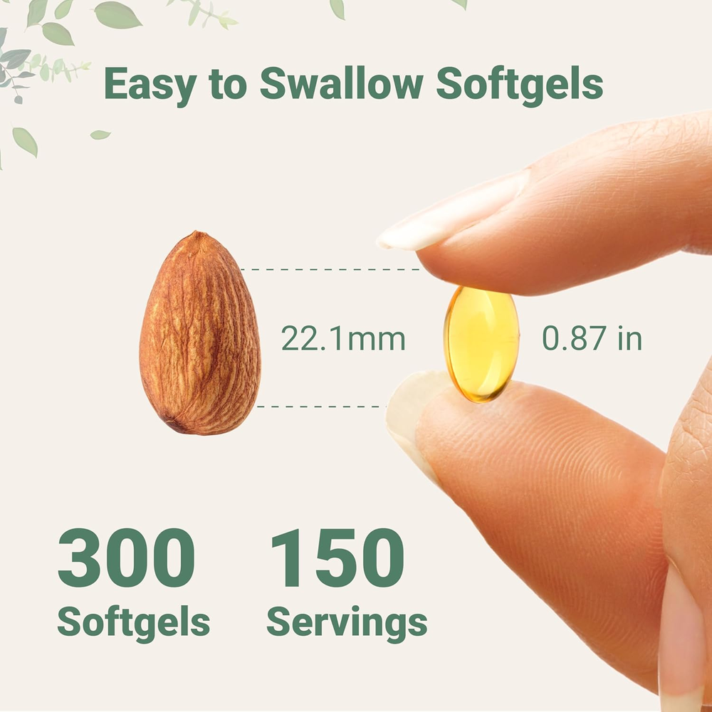Oil of Oregano Softgels, 300 Count | 2 in 1 Formulated with Black Seed Oil, 4X Strength Carvacrol & Thymoquinone | Plant Based, Non-Gmo, & Immune Support
