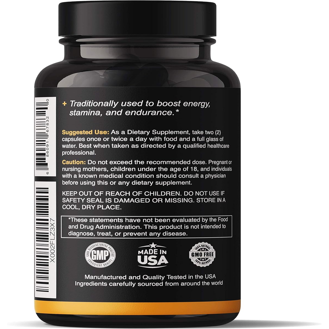 maca root 1500mg supplement hormonal balance vegan