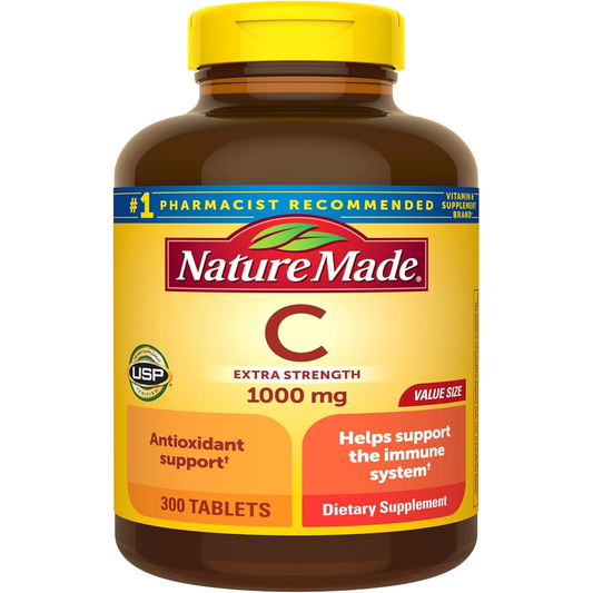 300 Tablets - Extra Strength Vitamin C 1000 Mg, Dietary Supplement for Immune Support, 300 Day Supply