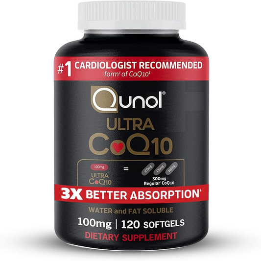 Antioxidant for Heart Health Ultra CoQ10 100Mg Softgels, 3X Better Absorption,  & Energy Production, Coenzyme Q10 Vitamins and Supplements, 4 Month Supply, 120 Count