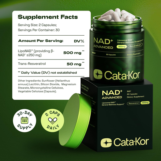 NMNH Supplement Alternative – Liposomal Advanced  NAD+ Resveratrol – 30-Day Supply – Third-Party Tested – 60 Capsules