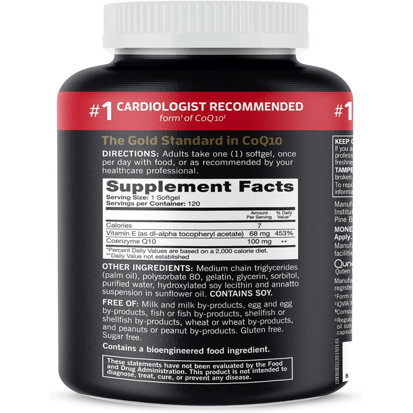 Antioxidant for Heart Health Ultra CoQ10 100Mg Softgels, 3X Better Absorption,  & Energy Production, Coenzyme Q10 Vitamins and Supplements, 4 Month Supply, 120 Count