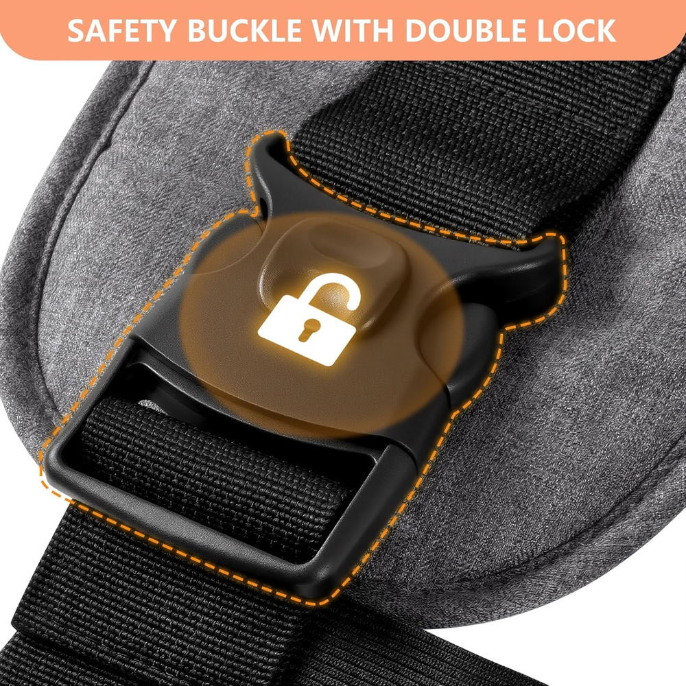 Baby Hip Carrier, Mom’S Choice Award Winner, Baby Carrier with Adjustable Waistband & Breathable Mesh, Ergonomic Carrier with Non-Slip Hip Seat Surface for Newborns & Toddlers, (Grey)