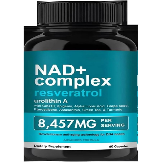 NAD Supplement 8,457 Mg Extra Strength Liposomal, Green Tea + Astaxanthin for Women & Men, Resveratrol, Coq10, Alpha Lipoic Acid