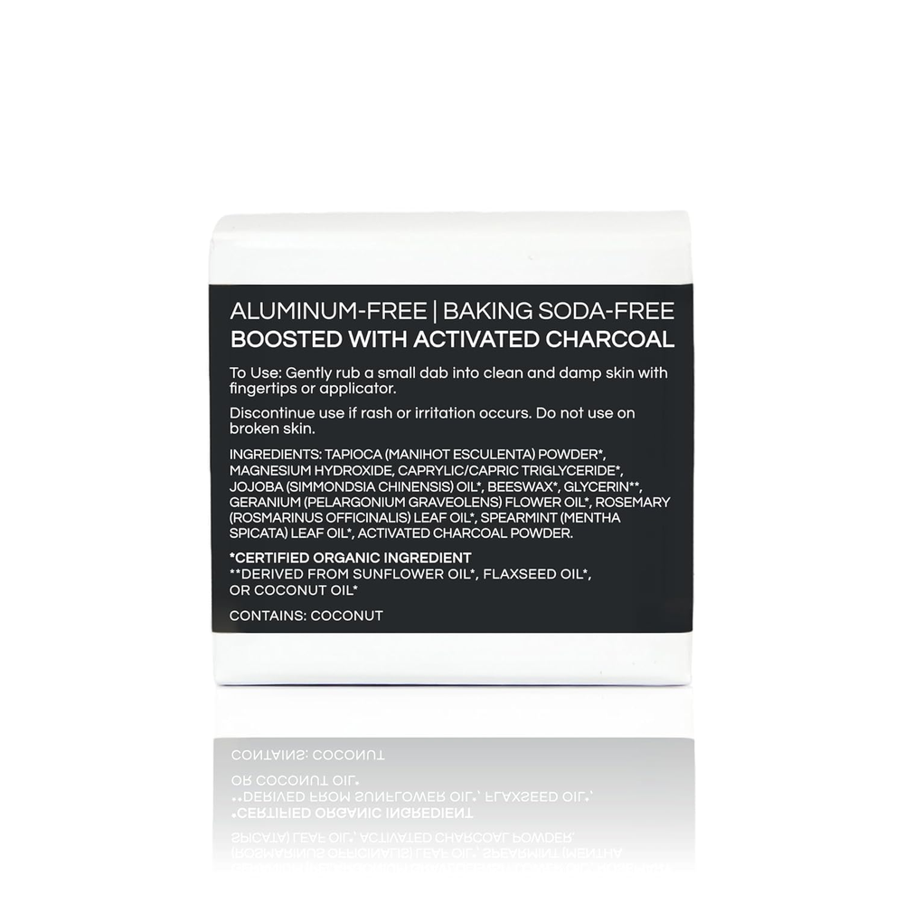 Little Seed Farm All Natural Deodorant Cream, Aluminum Free Deodorant for Women or Men, 2.4 Ounce - Activated Charcoal