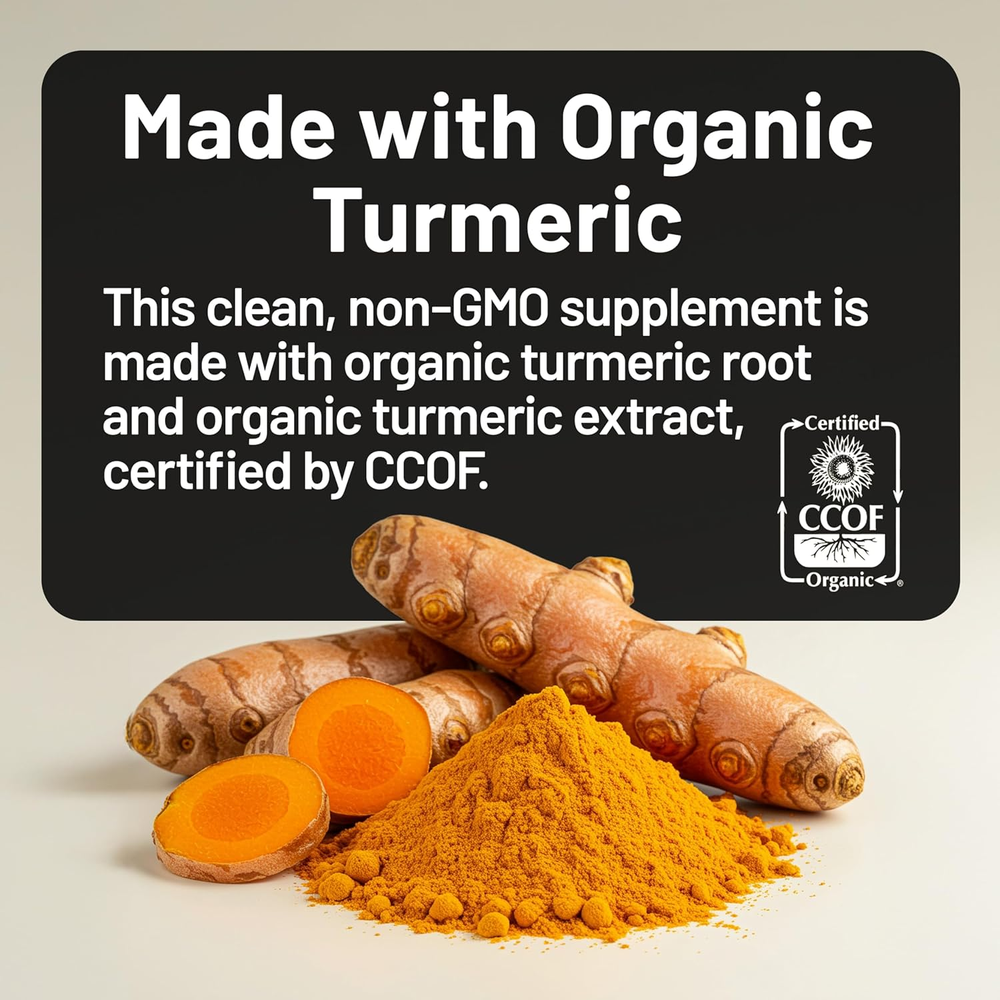 Curcumin Turmeric 2250Mg - 95% Curcuminoids & Bioperine Black Pepper Extract for Advanced Absorption - Daily Joint and Immune Health Support - Vegan, Non-Gmo, 180 Count[60-Day Supply]