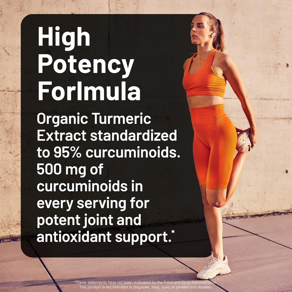 Curcumin Turmeric 2250Mg - 95% Curcuminoids & Bioperine Black Pepper Extract for Advanced Absorption - Daily Joint and Immune Health Support - Vegan, Non-Gmo, 180 Count[60-Day Supply]