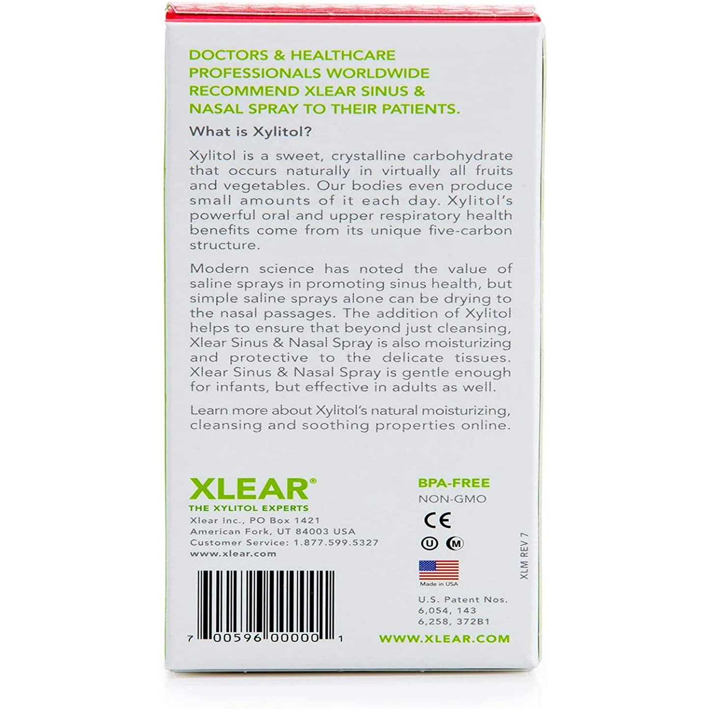 Natural Nasal Spray with Xylitol, 1.5 Fl Oz (Pack of 4)