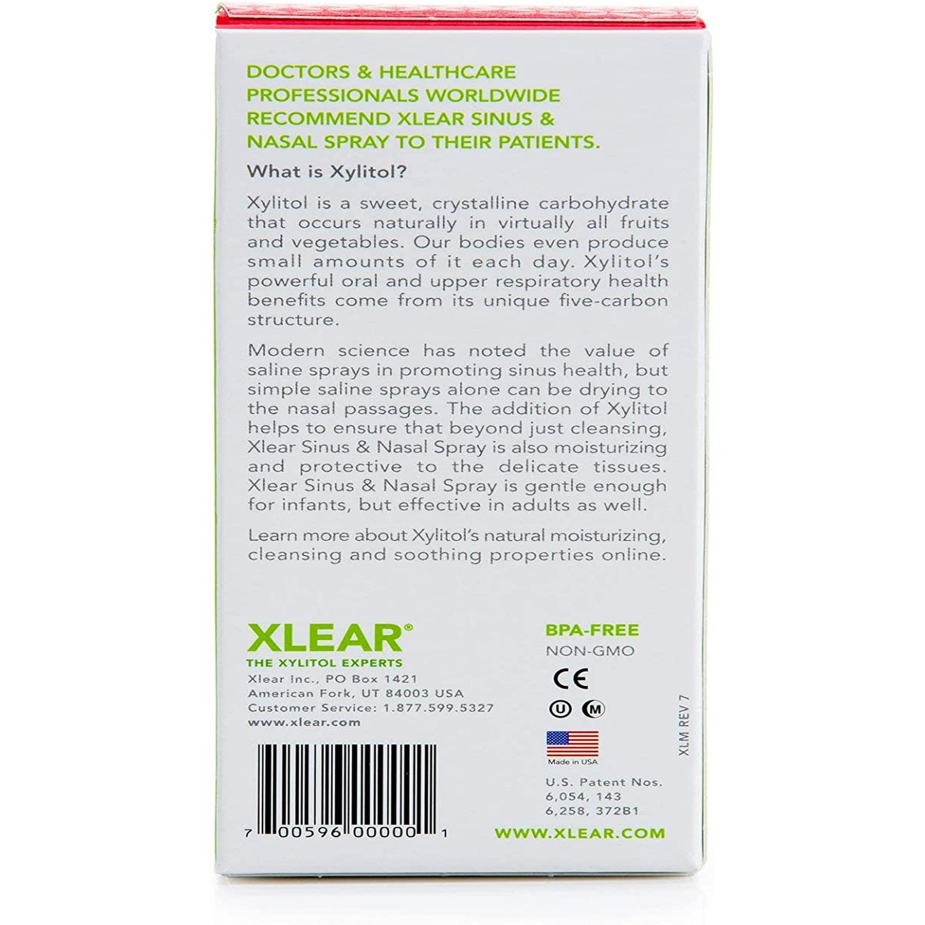 Natural Nasal Spray with Xylitol, 1.5 Fl Oz (Pack of 4)