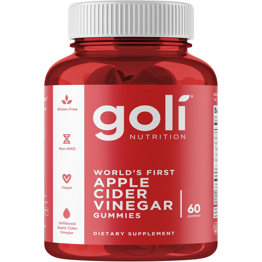 Apple Cider Vinegar Gummy Vitamins - 60 Count - Vitamin B12, Gelatin-Free, Gluten-Free, Vegan & Non-Gmo