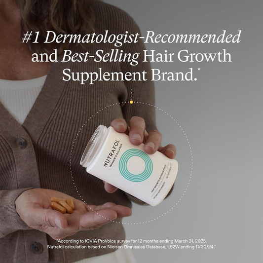 Women'S Balance Hair Growth Supplements, Ages 45 and Up, Clinically Proven for Visibly Thicker Hair and Scalp Coverage, Dermatologist Recommended - 1 Month Supply