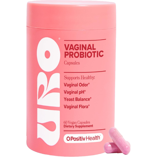 URO Vaginal Probiotics for Women Ph Balance with Prebiotics & Lactobacillus Probiotic Blend - Vaginal Health Supplement - Promote Healthy Vaginal Odor & Vaginal Flora, 60 Count (Pack of 1)