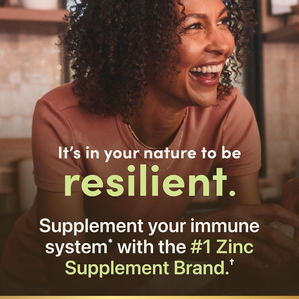 Zinc 50Mg, Immune Support & Antioxidant Supplement, Promotes Skin Health, 1 Caplet per Day, Gluten Free, 250 Vegetarian Caplets