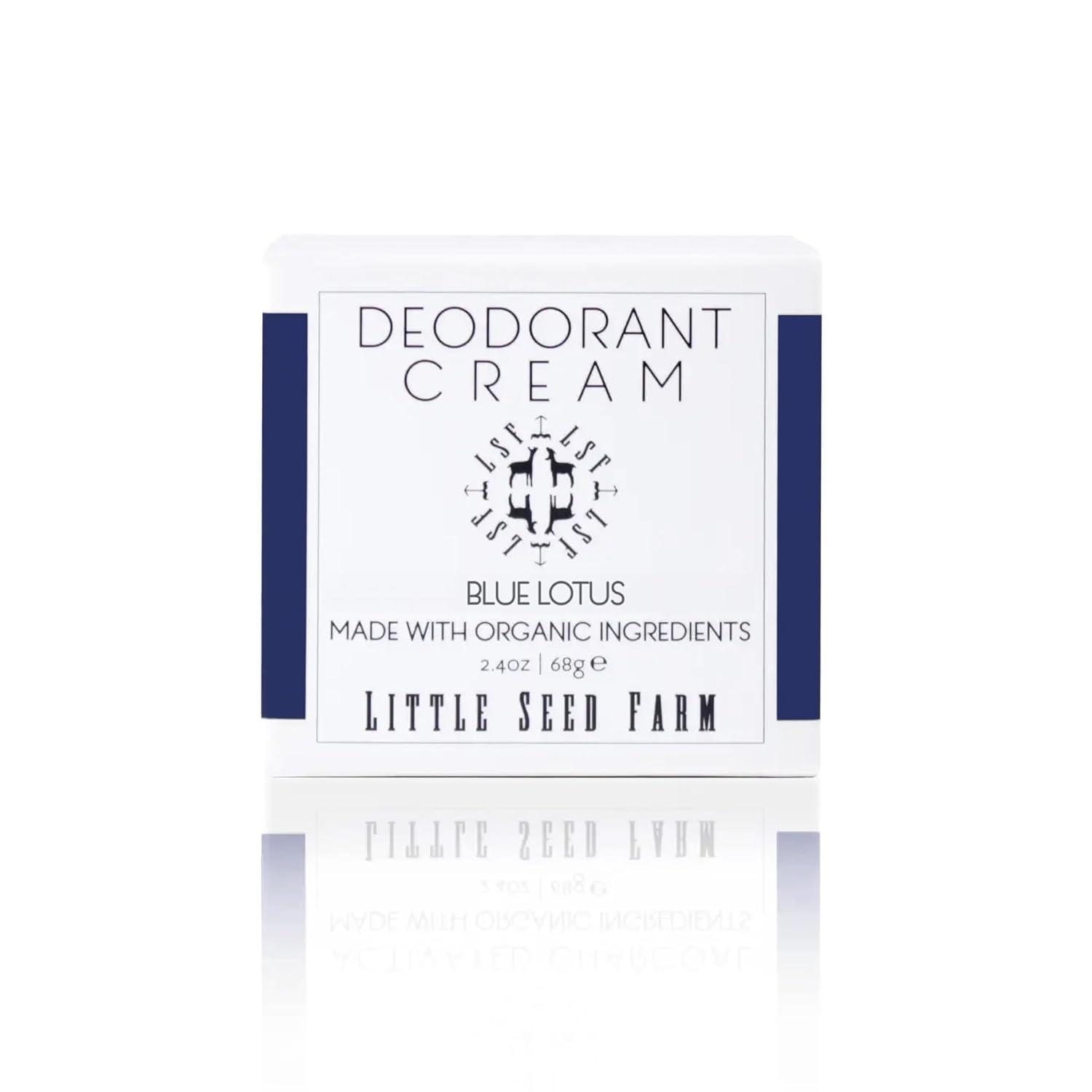 Little Seed Farm All Natural Deodorant Cream, Aluminum Free Deodorant for Women or Men, 2.4 Ounce - Activated Charcoal