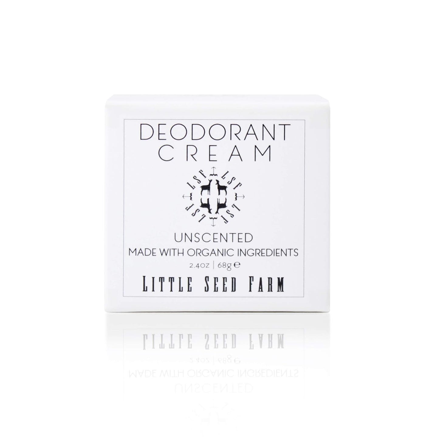 Little Seed Farm All Natural Deodorant Cream, Aluminum Free Deodorant for Women or Men, 2.4 Ounce - Activated Charcoal