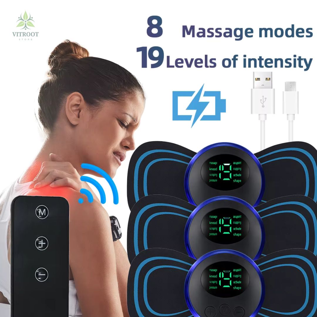 8 massage modes and 19 intensity levels for customized muscle stimulation - Vitroot