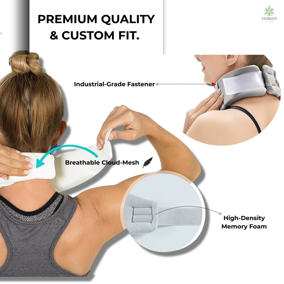 Close-up of Vitroot™ breathable mesh fabric and high-quality adjustable velcro strap for a custom fit.