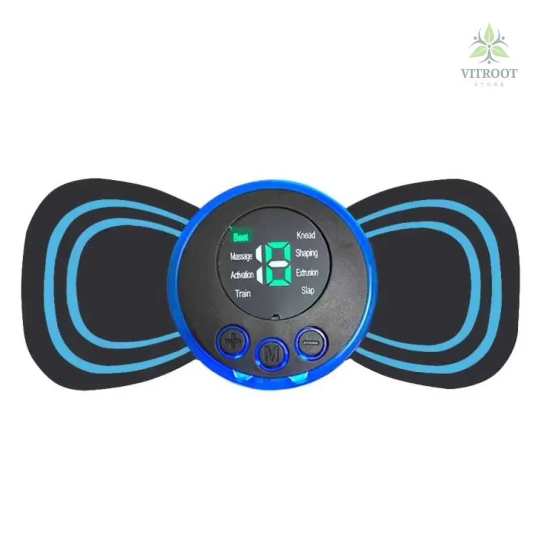 Vitroot ZenPulse Smart EMS Neck and Back Massager - Portable Relief Device